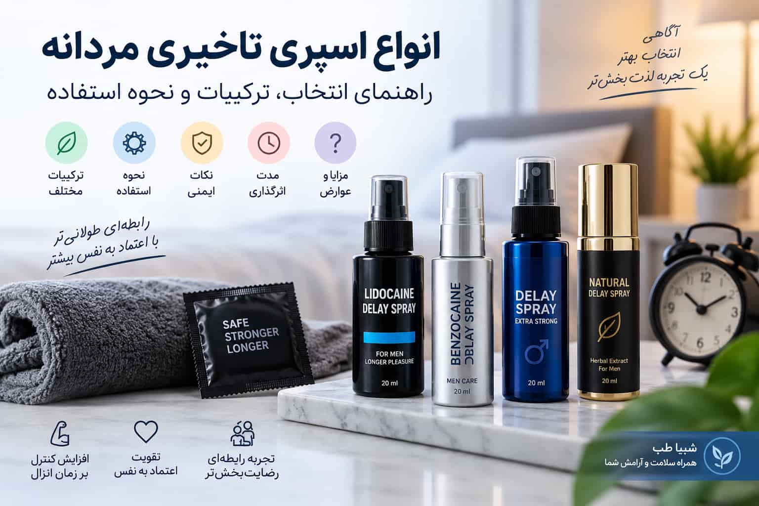 انواع اسپری تاخیری مردانه
